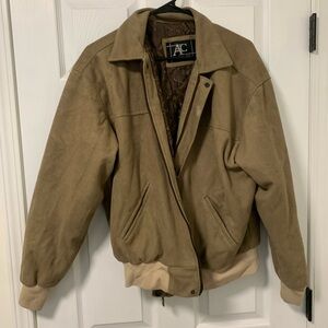 Men's Tan Bomber Jacket